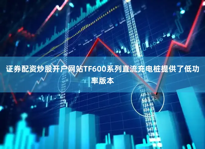 证券配资炒股开户网站TF600系列直流充电桩提供了低功率版本
